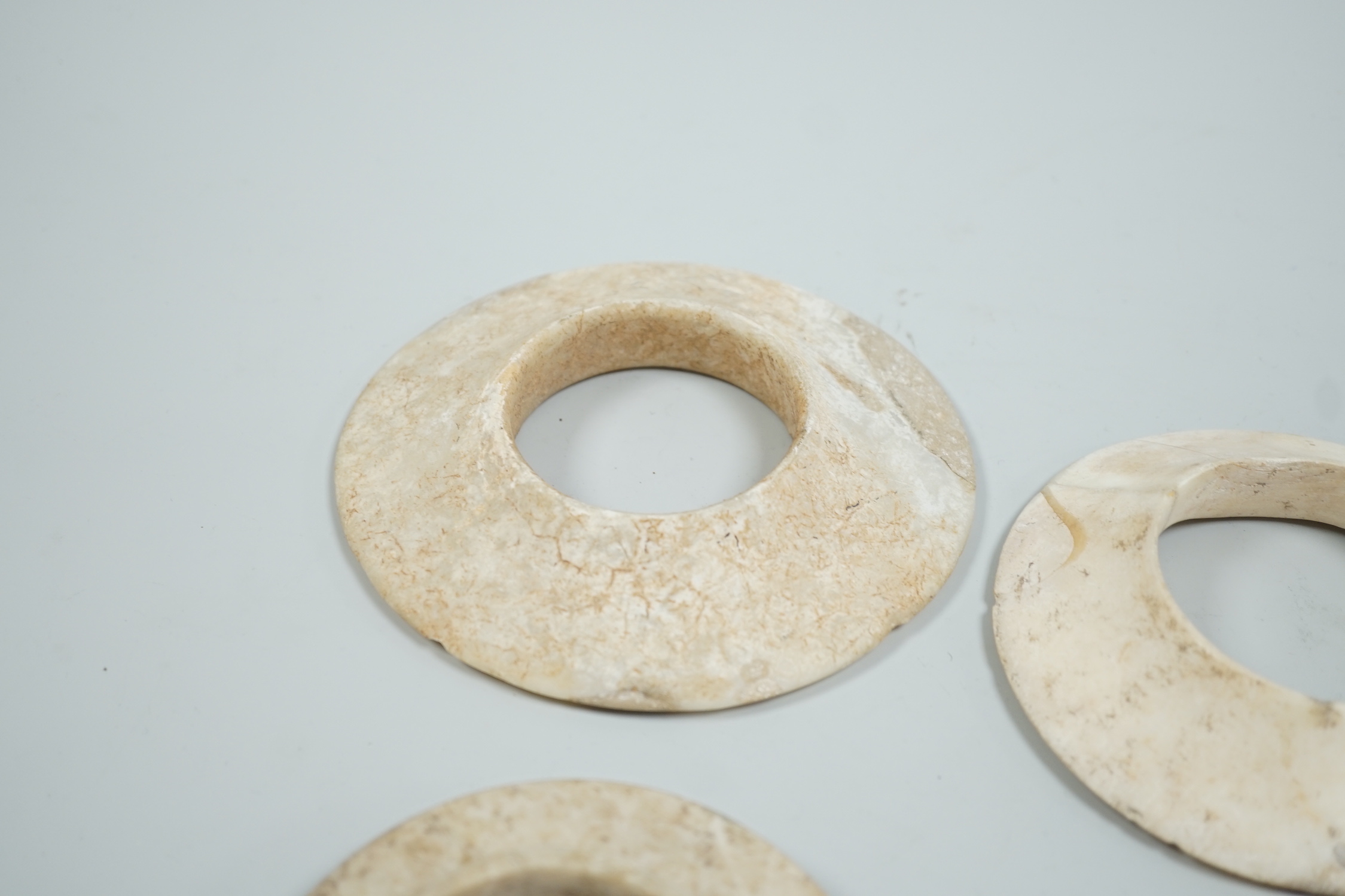 Four Indonesian marble bangles